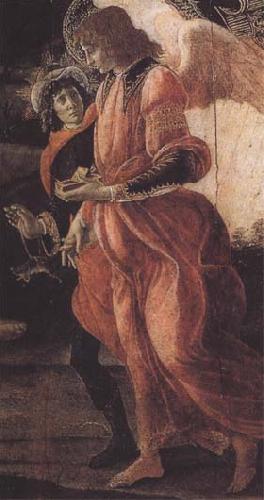 Sandro Botticelli Trinity with Mary Magdalene,St john the Baptist,Tobias and the Angel France oil painting art